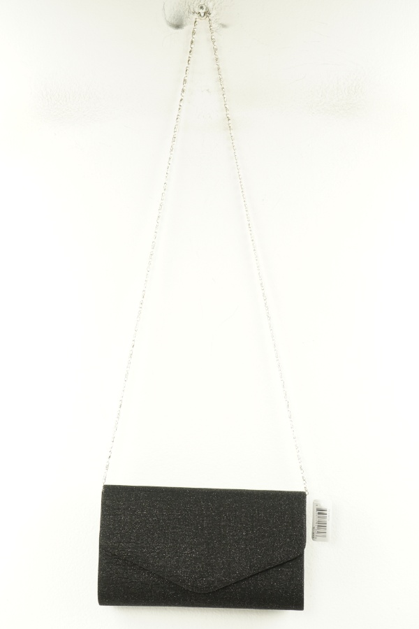 Torebka mała czarna błyszcząca - KENDALL&JAMES zdjęcie 1