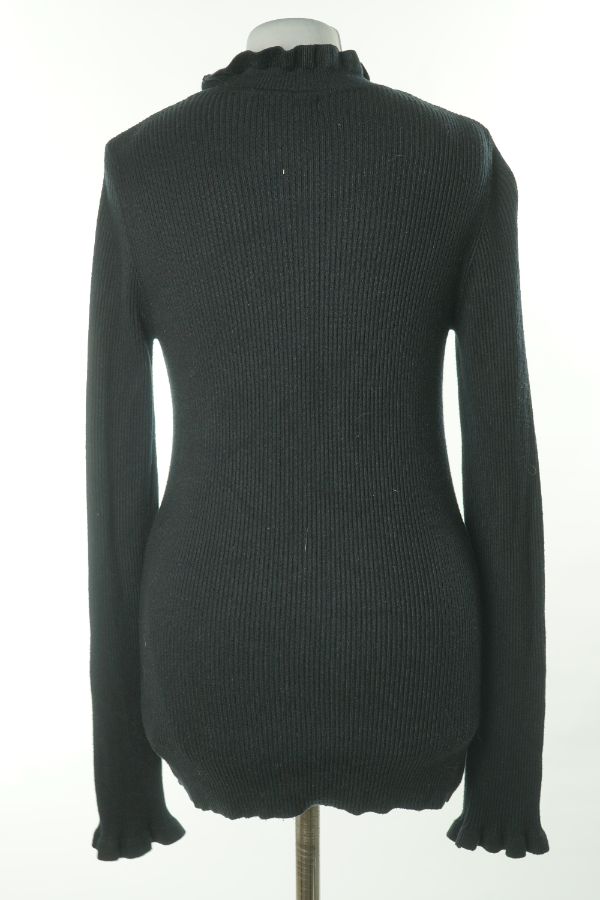 Sweter czarny prążkowany - GINA TRICOT zdjęcie 2