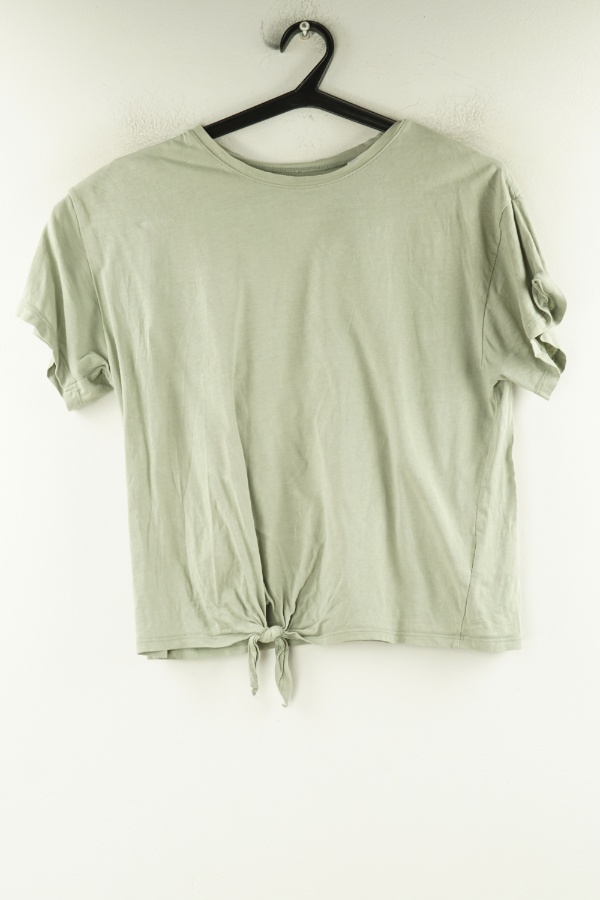 Koszulka oliwkowa gładka, H&M - H&M zdjęcie 1