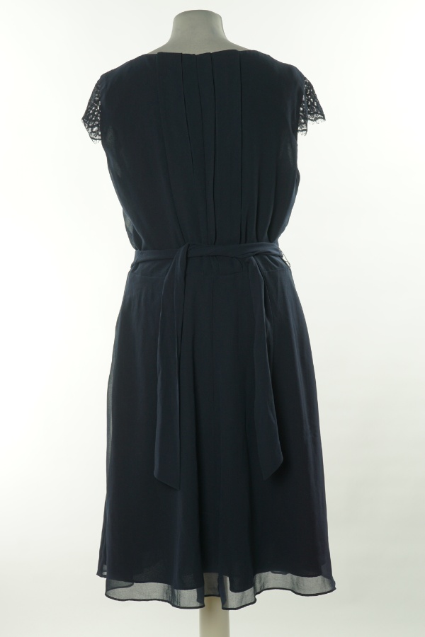 Sukienka granatowa z paskiem - ESPRIT zdjęcie 2