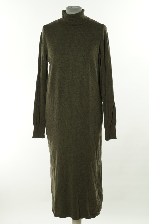 Sukienka brązowa sweterkowa golf - H&M zdjęcie 1