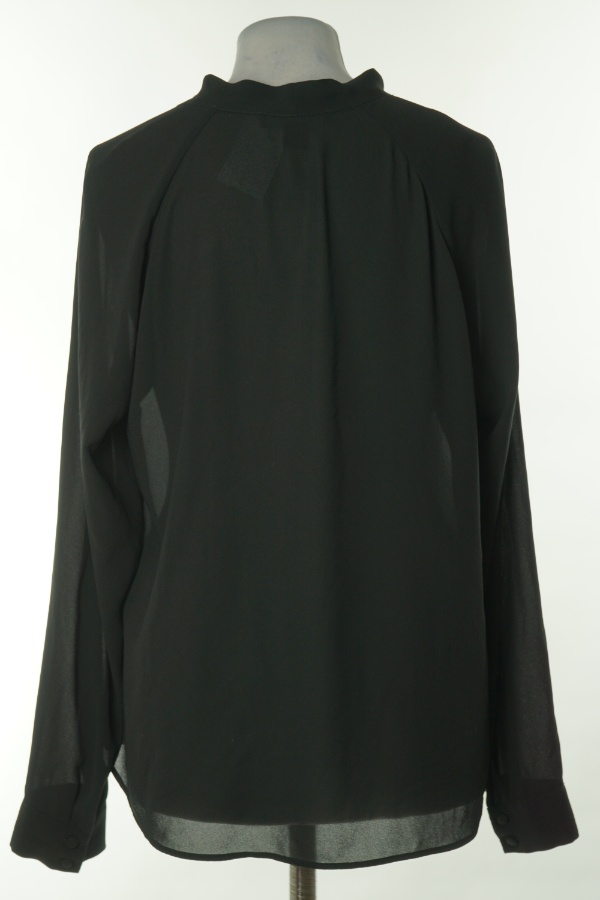 Bluzka czarna z wiązaniem i guzikami - PRIMARK zdjęcie 2