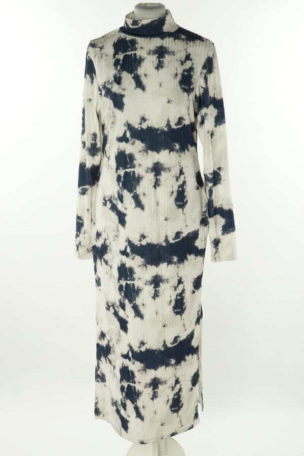 Sukienka biało-niebieska w ciapki - NEW LOOK zdjęcie 1