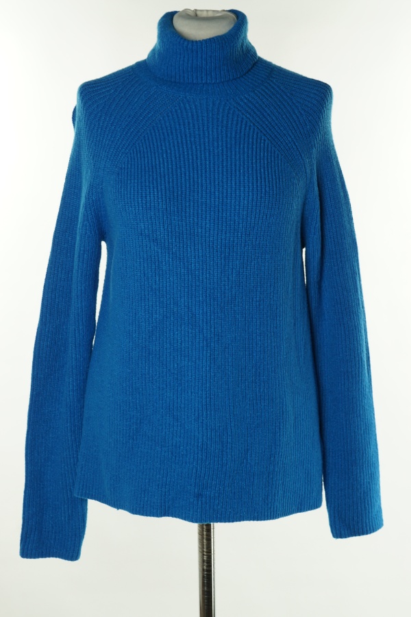 Sweter niebieski prążkowany - M&S zdjęcie 1