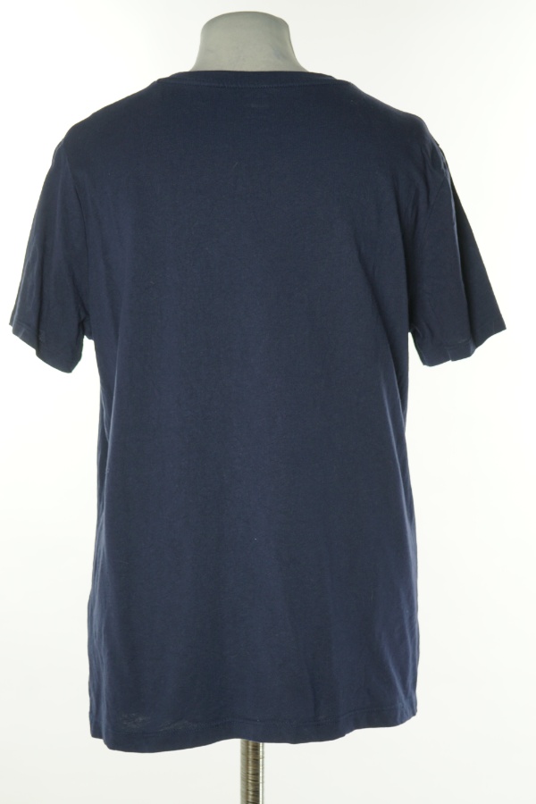 Koszulka granatowa gładka bawełniana - F&F zdjęcie 2