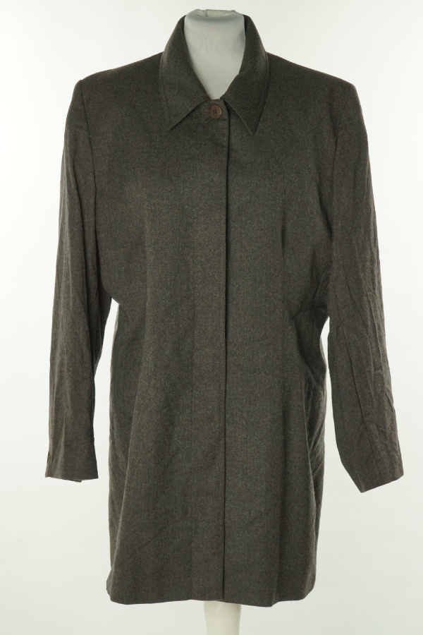 Płaszcz szary cienki(98%wełny) - ST. MICHAEL zdjęcie 1