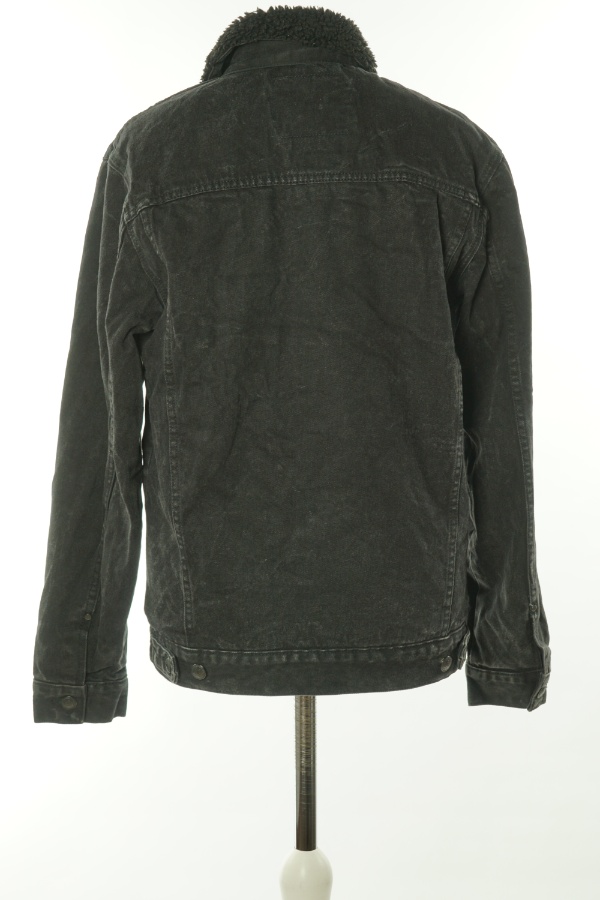 Kurtka ciemnoszara jeansowa ocieplana, ZARA - ZARA zdjęcie 2