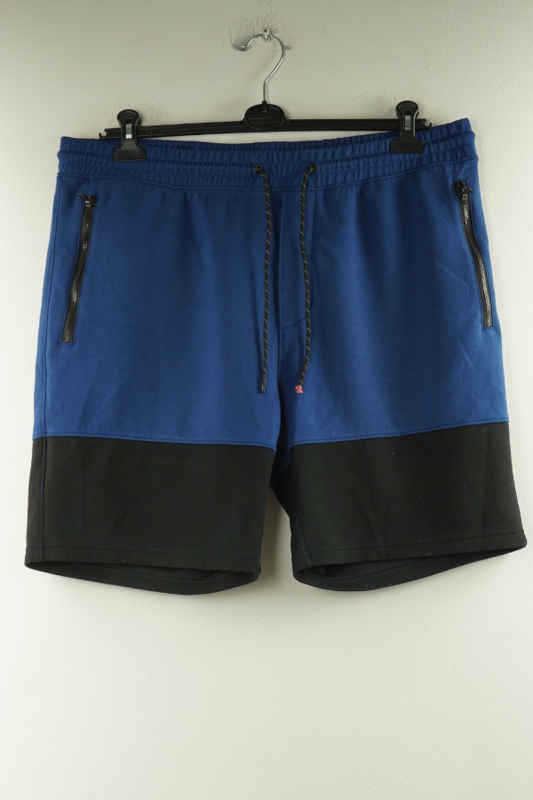 Krótkie spodenki dresowe niebiesko - czarne - AMERICAN EAGLE zdjęcie 1