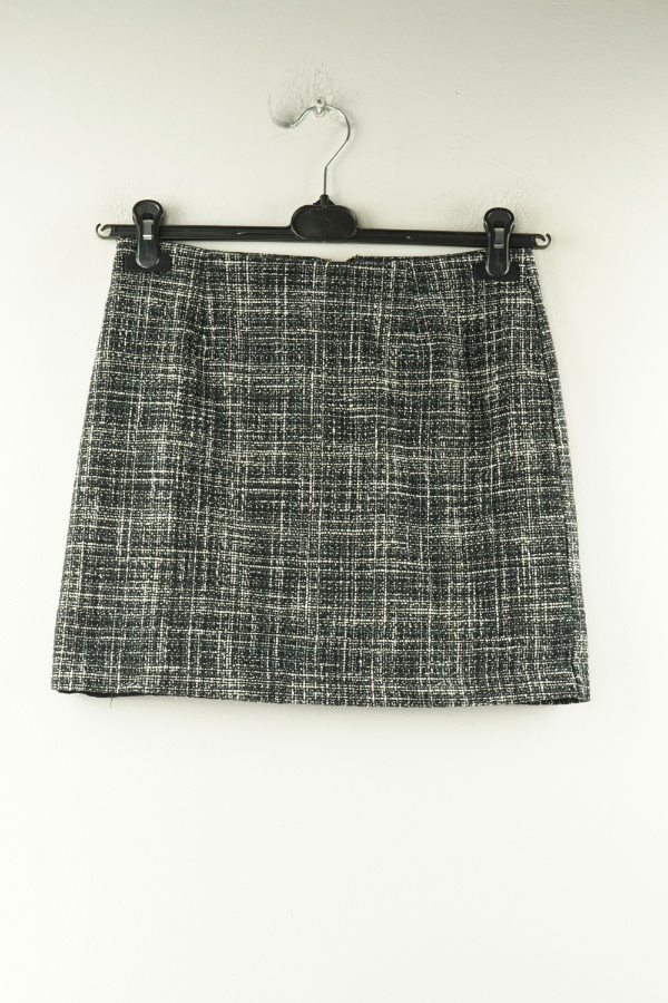 Spódnica czarno - biała melanż - H&M zdjęcie 1