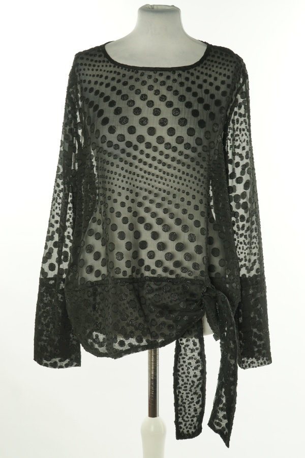 Bluzka czarna w połyskujące koła, NEXT - NEXT zdjęcie 1