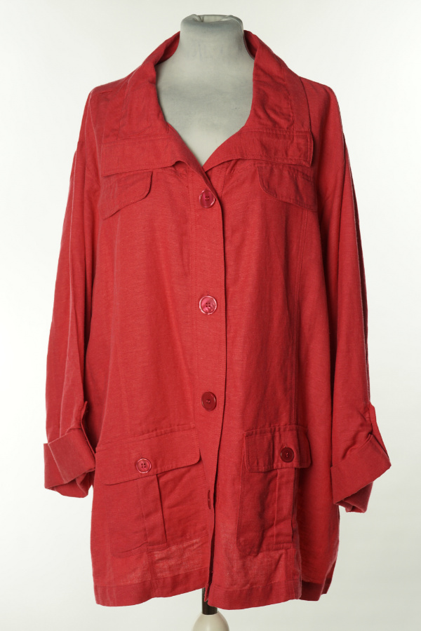 Koszula brudny róż, w składzie wiskoza, bawełna i len - ESSENTIAL COLLECTION zdjęcie 1