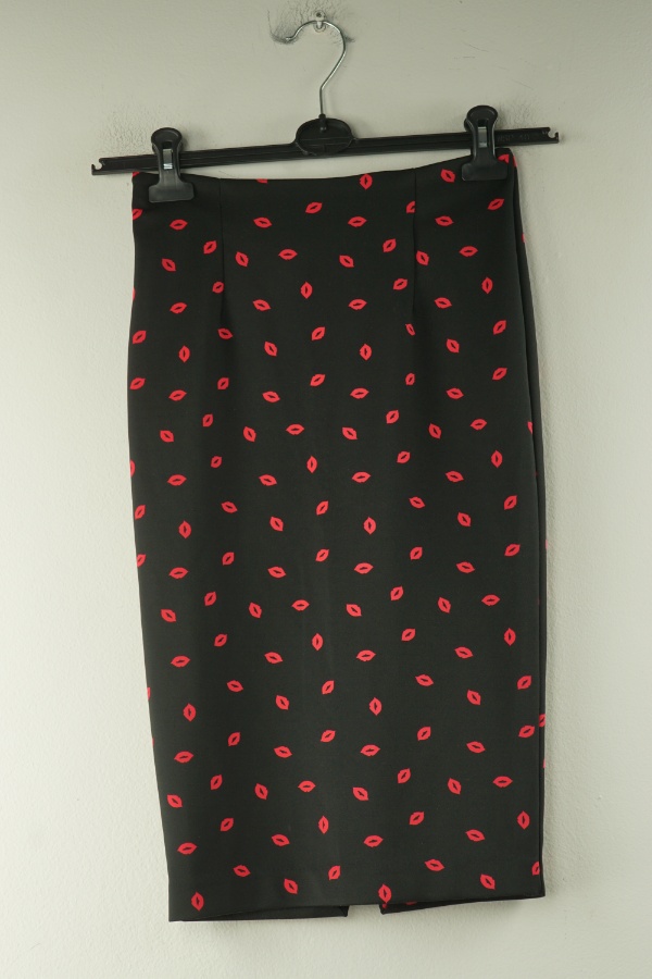Spódnica czarna w usta - H&M zdjęcie 1