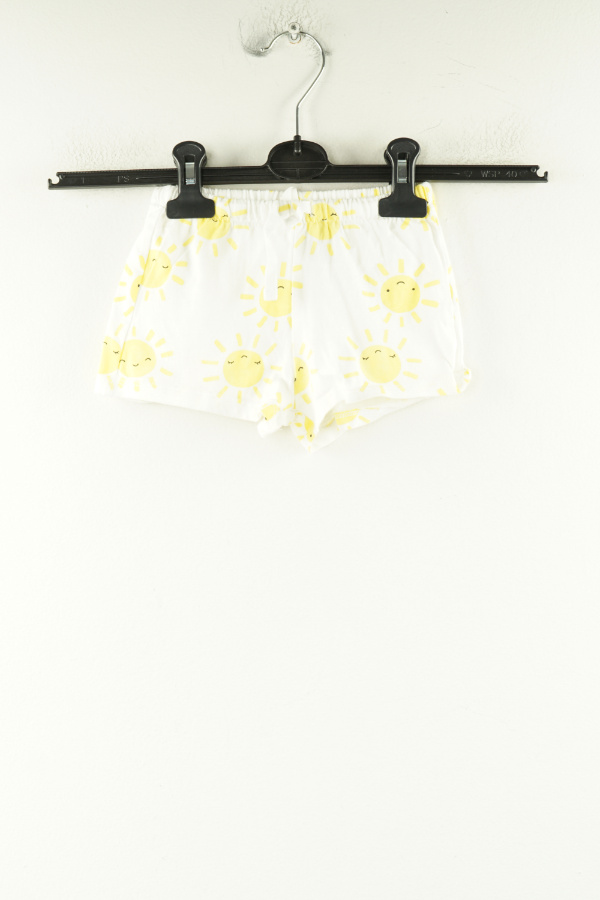 Krótkie spodenki białe w słońca - H&M zdjęcie 1