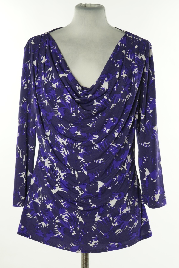 Bluzka fioletowo-biała - JASPER CONRAN zdjęcie 1