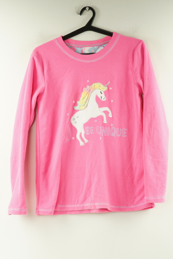 Bluza różowa polarowa jednorożec - DUNNES STORES zdjęcie 1