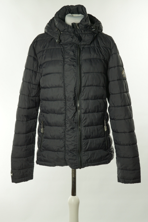 Kurtka czarna z kapturem - SUPERDRY zdjęcie 1