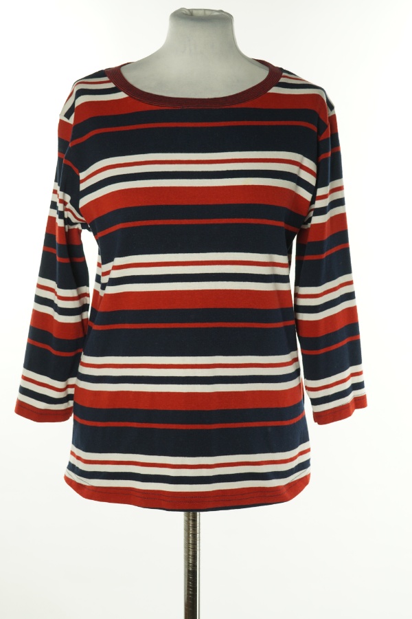 Bluzka czerwono-granatowa w paski - COUNTRY CASUAL zdjęcie 1
