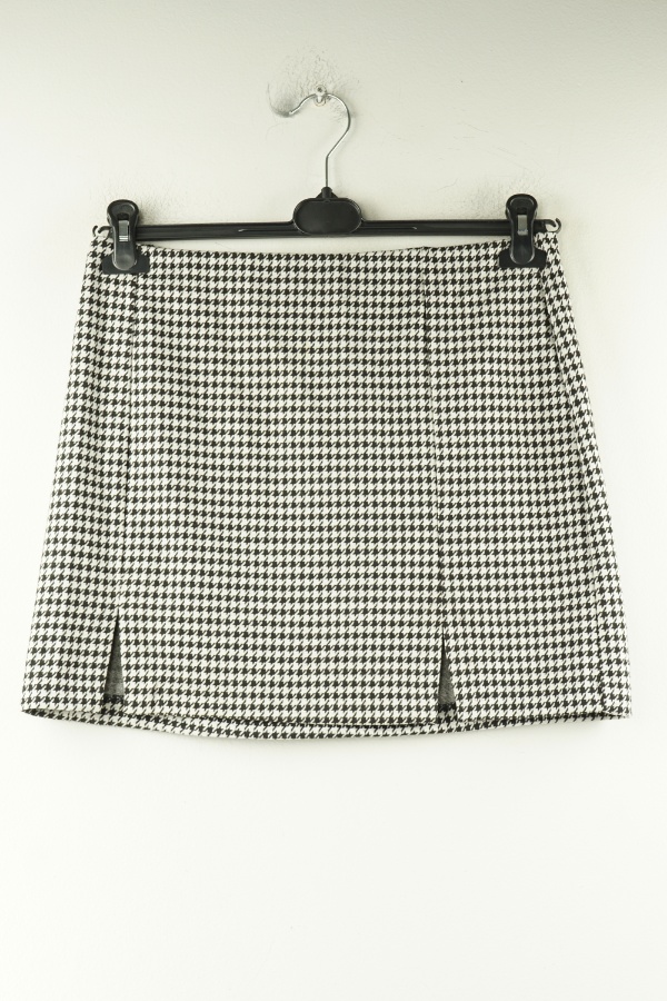 Spódnica czarno - biała pepitka - H&M zdjęcie 1