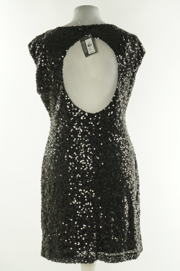 Sukienka czarna cekinowa z odkrytymi plecami - PRIMARK zdjęcie 2