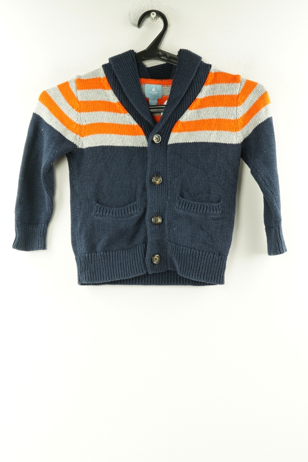 Kardigan granatowy w paski - GAP zdjęcie 1