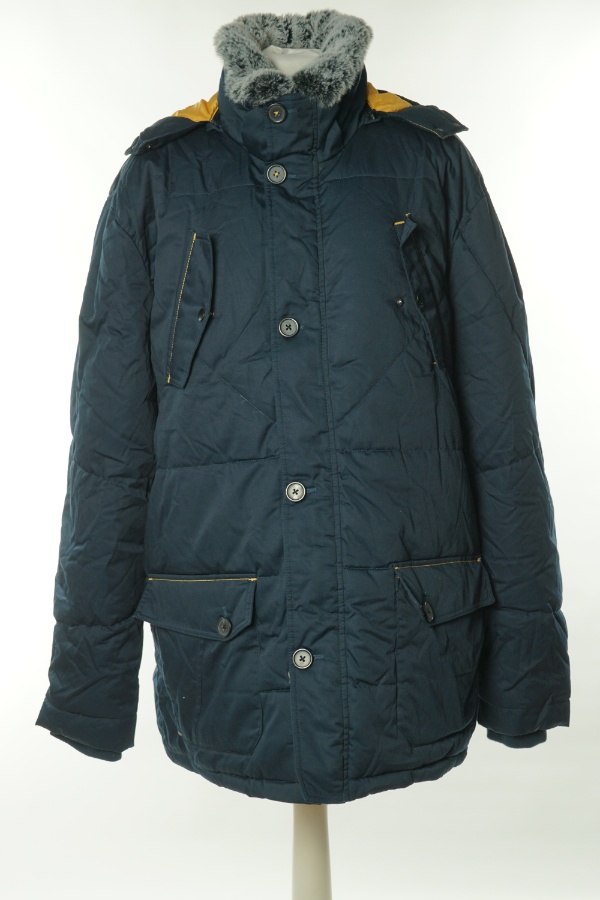 Płaszcz granatowy - FRANCO BETTONI zdjęcie 1