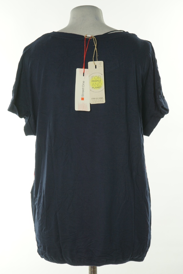 Bluzka granatowa w paski - STREET ONE zdjęcie 2