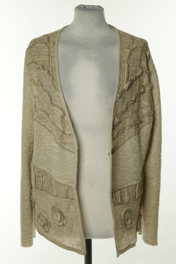 Narzutka beżowa sweterkowa - HORSAN zdjęcie 1