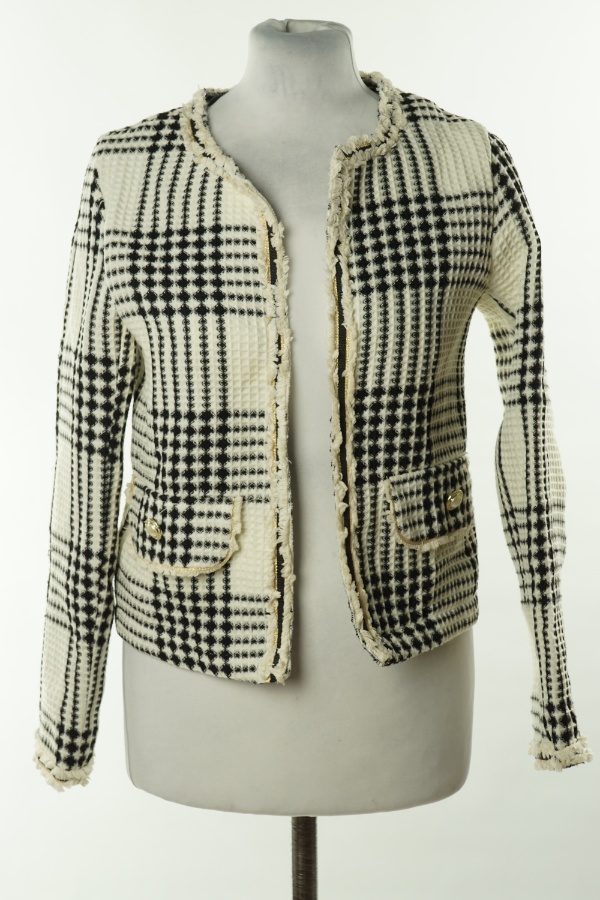 Narzutka kremowo-czarna w kratkę - DOROTHY PERKINS zdjęcie 1