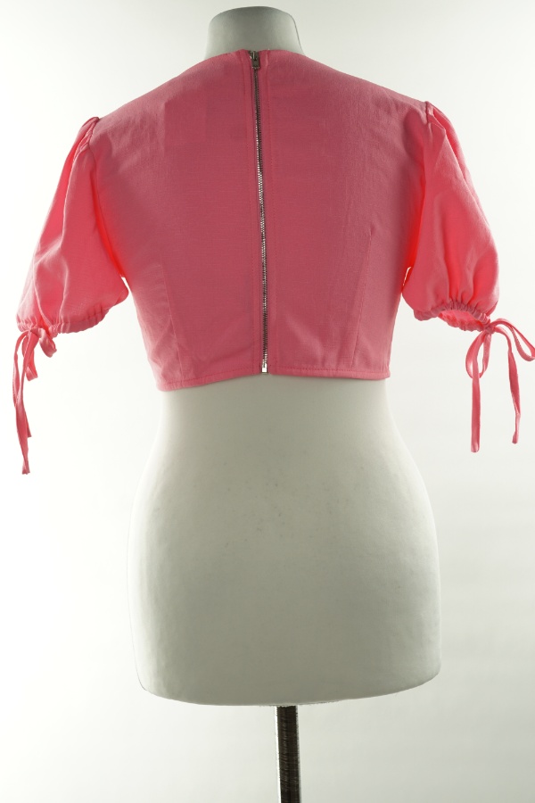 Top różowy z krótkim rękawem - MISSGUIDED zdjęcie 2