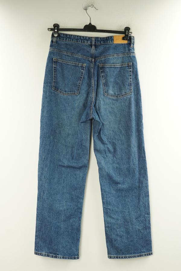 Spodnie niebieskie jeansowe z szerokimi nogawkami - MONKI zdjęcie 2