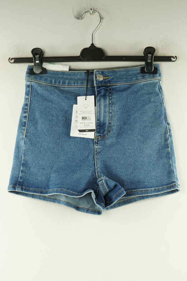 Krótkie spodenki niebieskie jeansowe - NEW LOOK zdjęcie 1