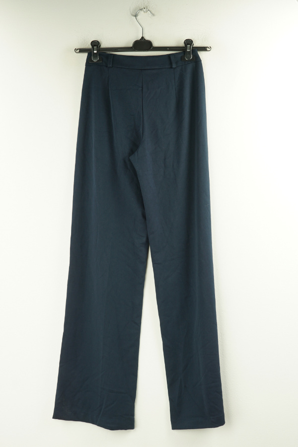 Spodnie granatowe - BERSHKA zdjęcie 2