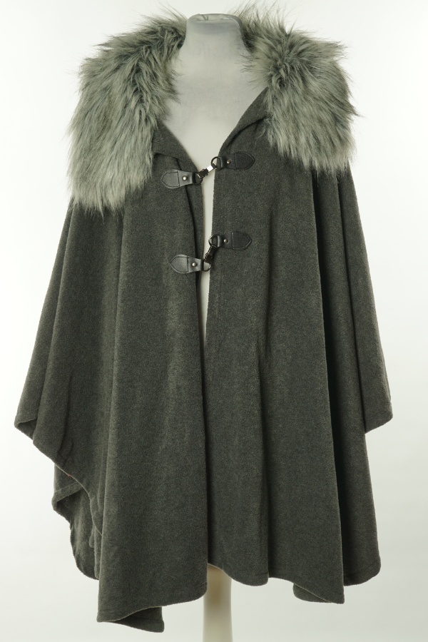 Ponczo szare - INSPIRE zdjęcie 1