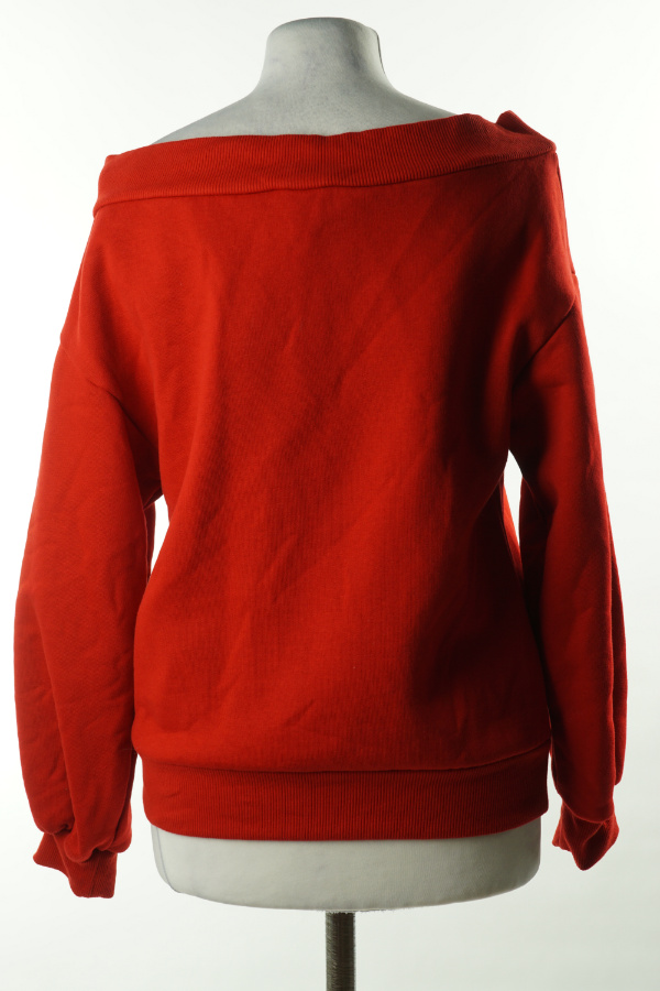 Bluza czerwona z odkrytymi ramionami  - H&M zdjęcie 2