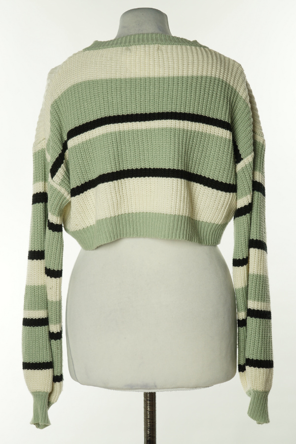 Sweter w kolorowe paski - SHEIN zdjęcie 2