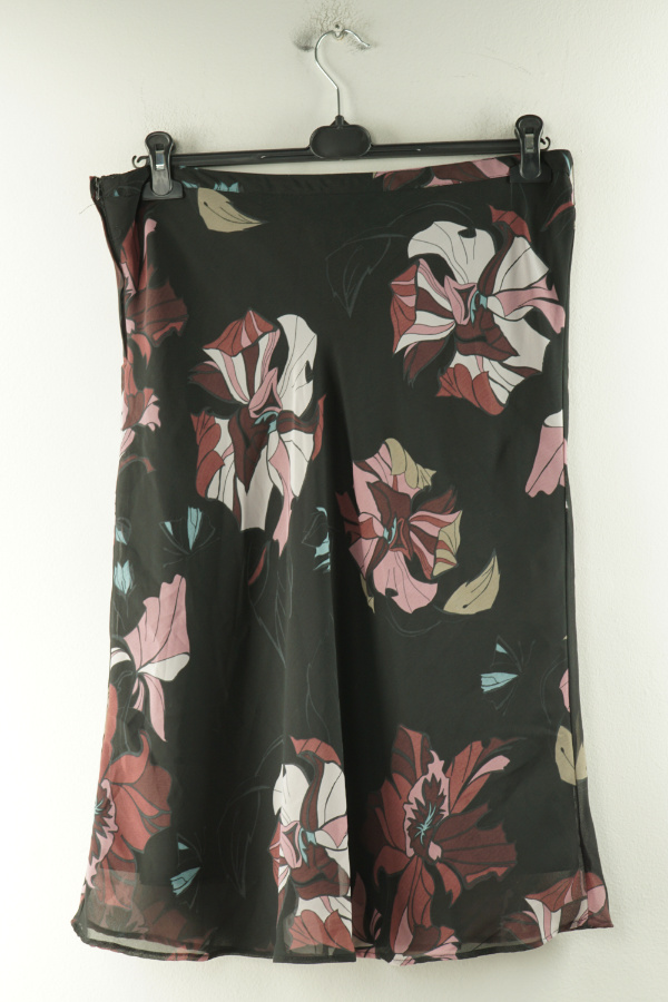 Spódnica czarna w duże kwiaty H&M - H&M zdjęcie 2