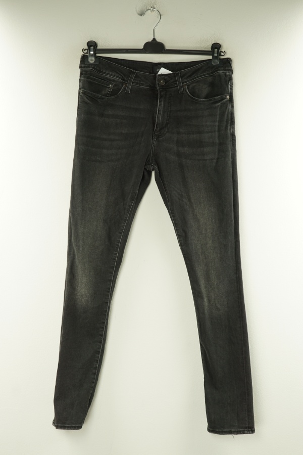 Spodnie czarne jeansowe - RIVER ISLAND zdjęcie 1