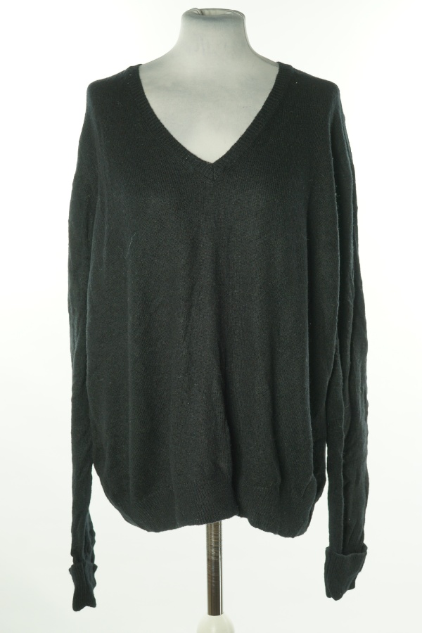 Sweter czarny wełniany(80%WEŁNA JAGNIĘCA) - M&S zdjęcie 1