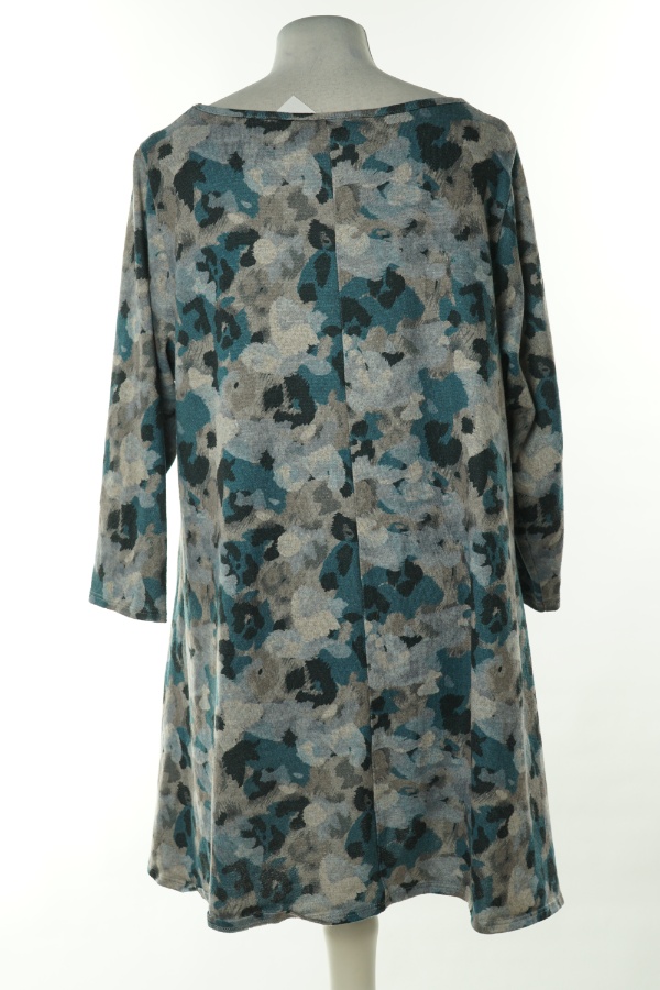 Bluzka niebiesko-szara w ciapki - EVANS zdjęcie 2