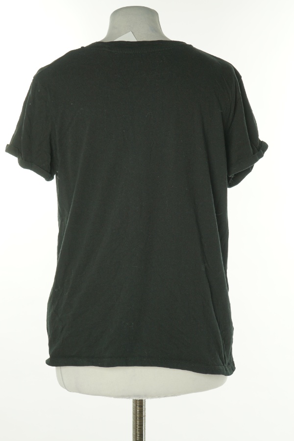 Koszulka czarna gładka bawełniana - FB SISTER zdjęcie 2