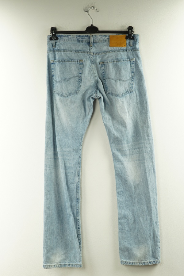 Spodnie niebieskie jeansowe z przetarciami - JACK & JONES zdjęcie 2