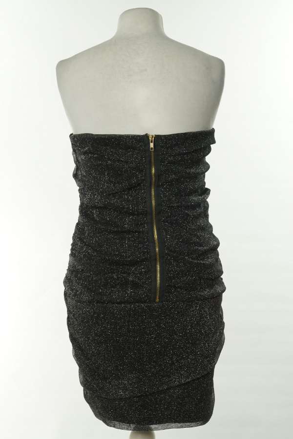 Sukienka czarna ze srebrną nitką - SWEEWE PARIS zdjęcie 2