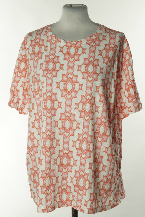 Koszulka biało - różowa - M&S zdjęcie 1