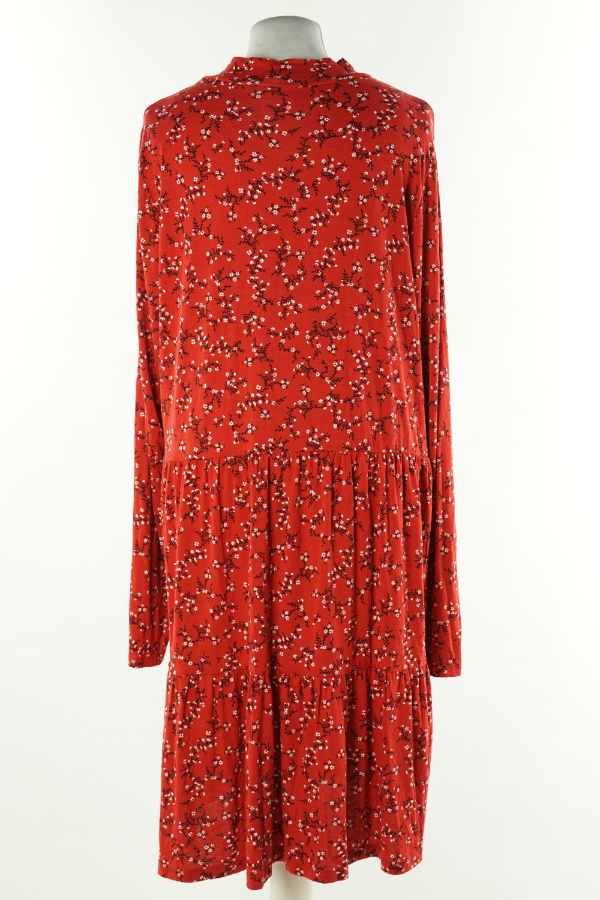 Sukienka czerwona w kwiatki - F&F zdjęcie 2
