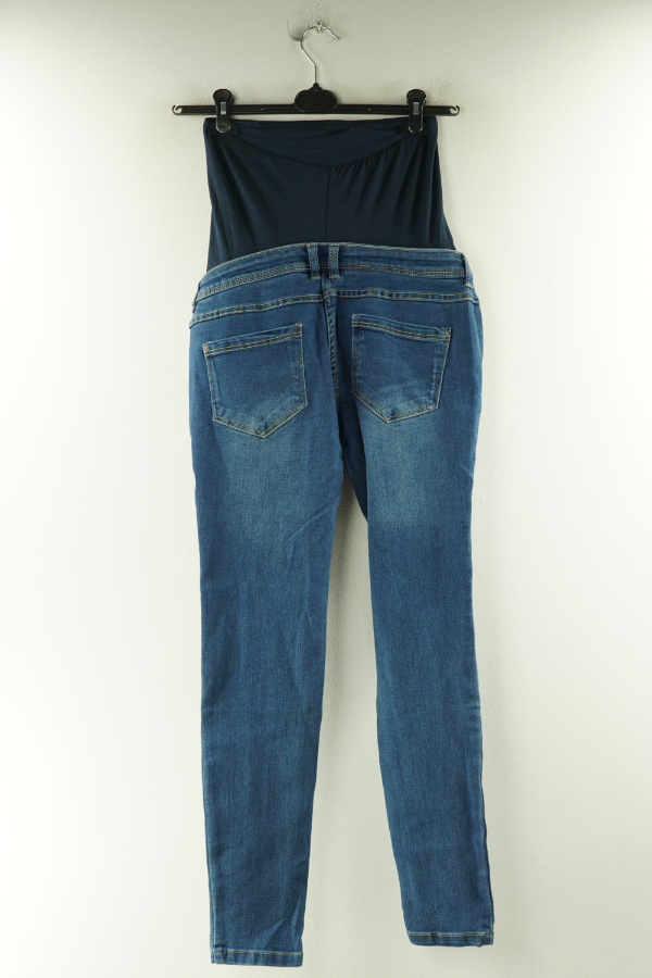 Spodnie niebieskie jeanmsowe ciążowe - BLUE MOTION zdjęcie 2