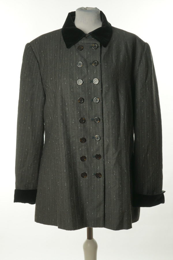 Marynarka szara wzorek, w składzie wełna (45%) - C&A zdjęcie 1