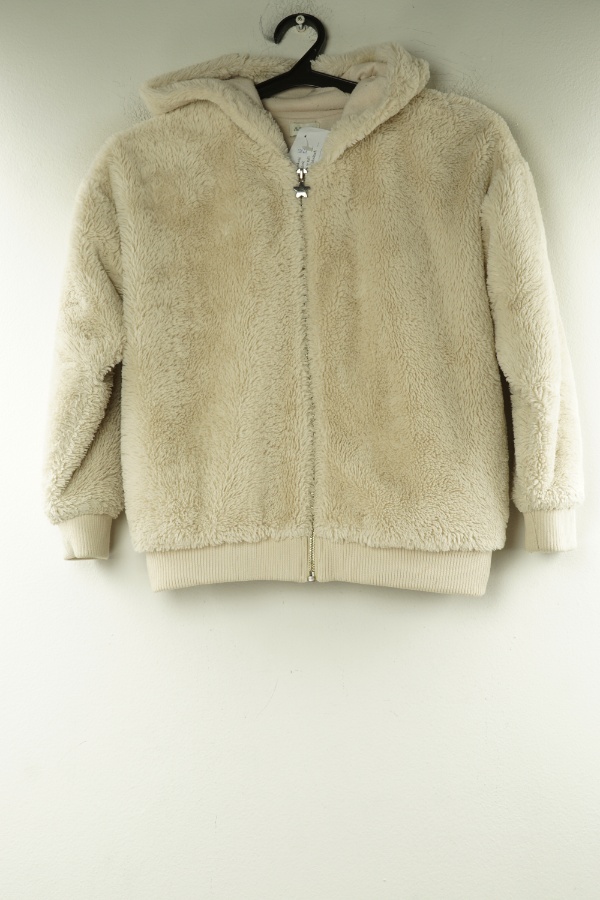 Bluza beżowa włochata - F&F zdjęcie 1
