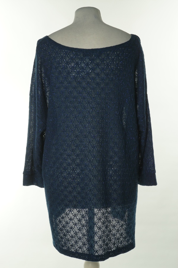 Sweter granatowy z błyszczącą nitką - LINDEX zdjęcie 2