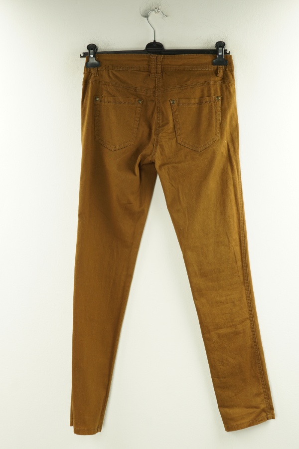 Spodnie karmelowe jeansowe skinny - NEXT zdjęcie 2