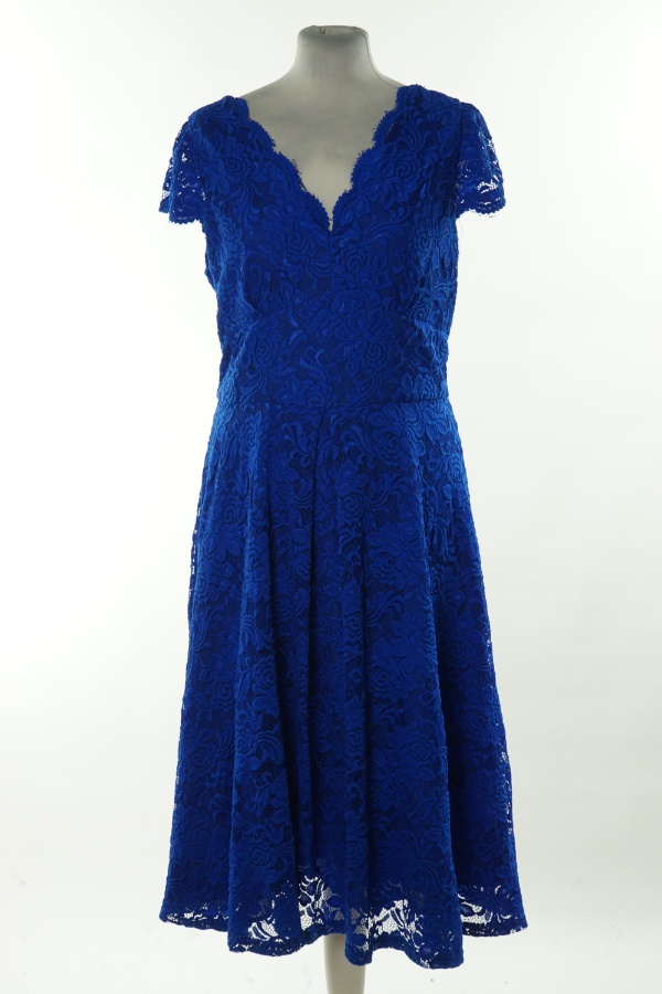 Sukienka niebieska koronkowa - JOLIE MOI zdjęcie 1